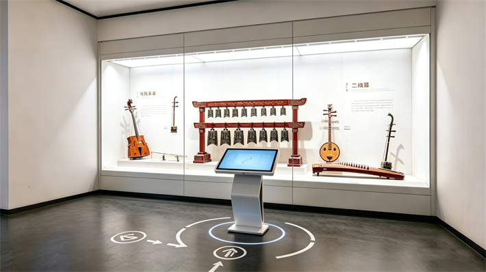 數(shù)字展館互動升級：臥式觸摸一體機如何讓民族傳統(tǒng)樂器“活”起來